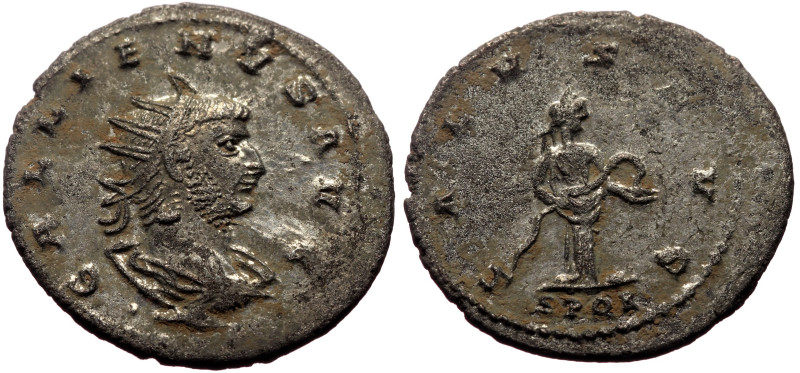 Gallienus (253-268) AR / Bl (Silver, 3.74g, 23mm) Asian mint
Obv: GALLIENVS AVG,...