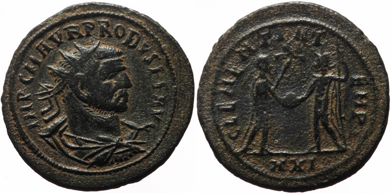 Probus (276-282) AE Antoninianus (Bronze, 3.51g, 23mm) Antioch.
Obv : IMP C M AV...