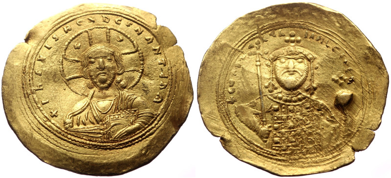 Constantine IX Monomachus (1042-1055) AV Histamenon Nomisma (Gold, 4.35g, 28mm) ...