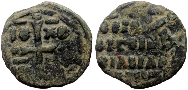 Alexius I (1081-1118) AE Follis (Bronze, 4.83g, 25mm) Thessalonica 
Obv: IC-XC/N...