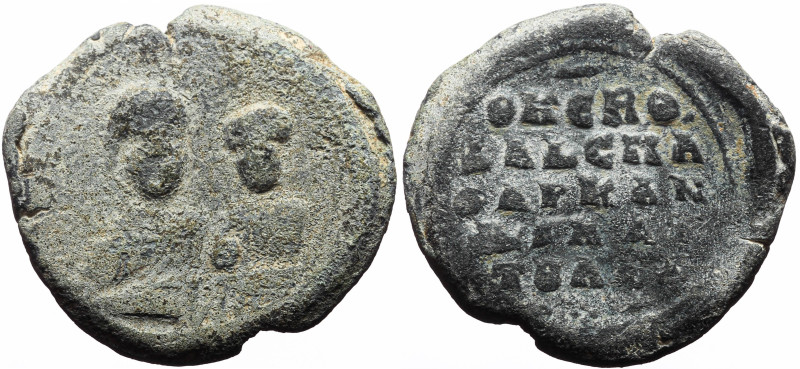 Byzantine Pb seal (12.06g, 27mm) David spatharokandidatos and chartoularios. (el...