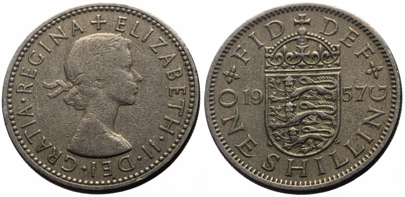 United Kingdom, 1 shilling (5.57g, 24mm) 1957