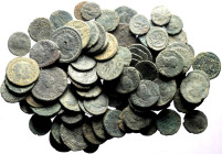 100 Ancient AE Coins (Bronze, 196.89g)