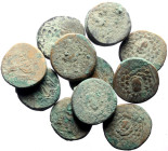 12 Ancient AE Coins (Bronze, 87.28g)
