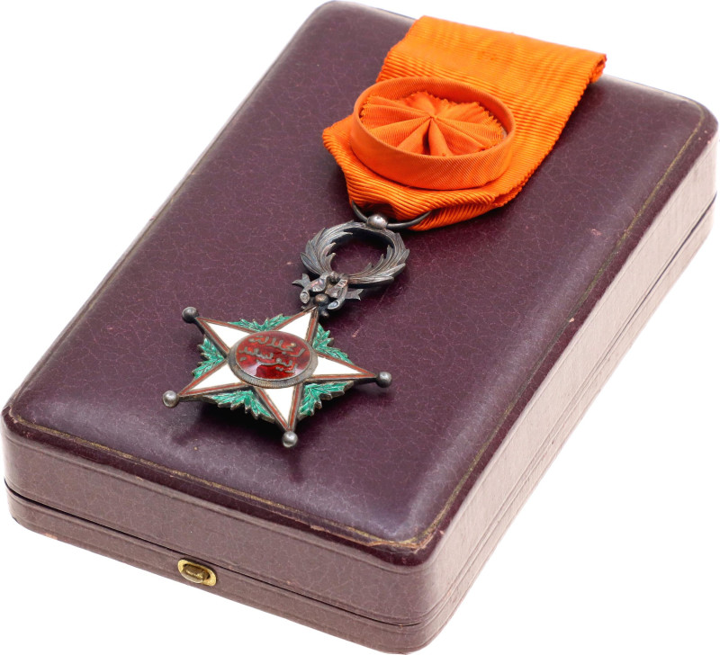 Morocco Order of Ouissam Alaouite IV Class Officer 1913 

Barac# 25; Silver 65...