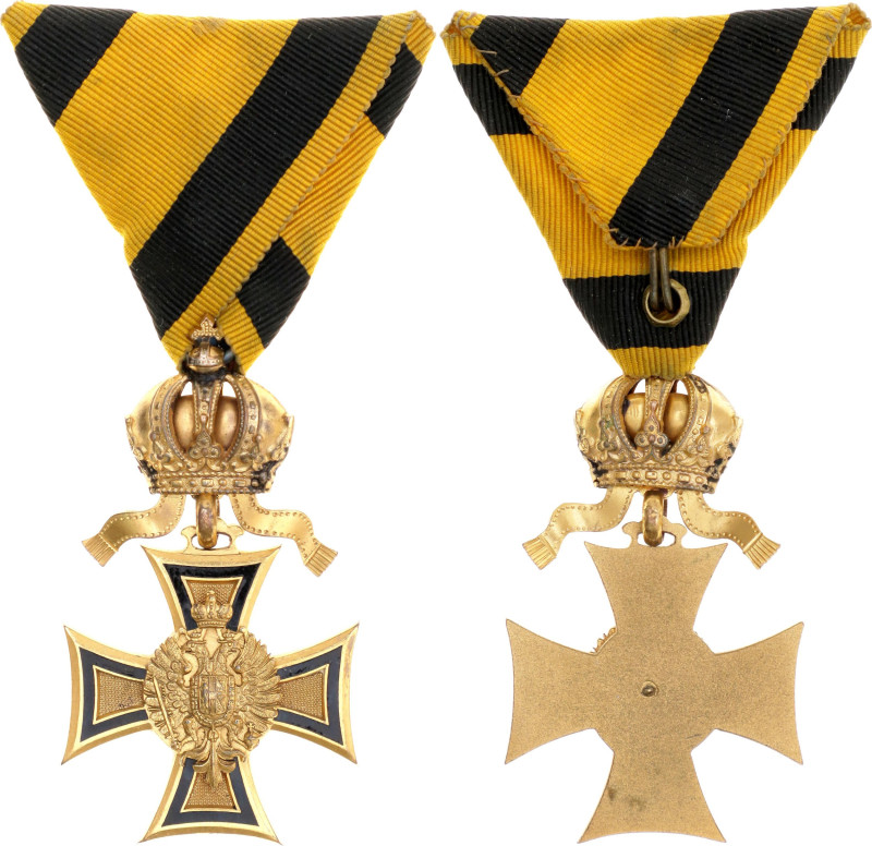 Austria Military Long Service Decoration I Class for 50 Years 1890 - 1911 

Ba...