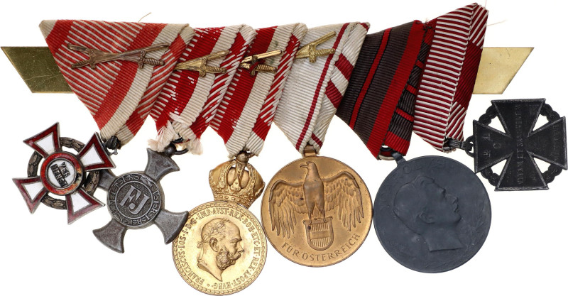 Austria Bar with 6 Medals 20 -th Century 

Barac# 241, 355, 289d, 765, 360e, 3...