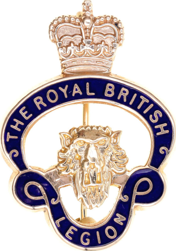 Great Britain Badge of the Royal British Legion 20 - th Century 

Gold 29x20mm...