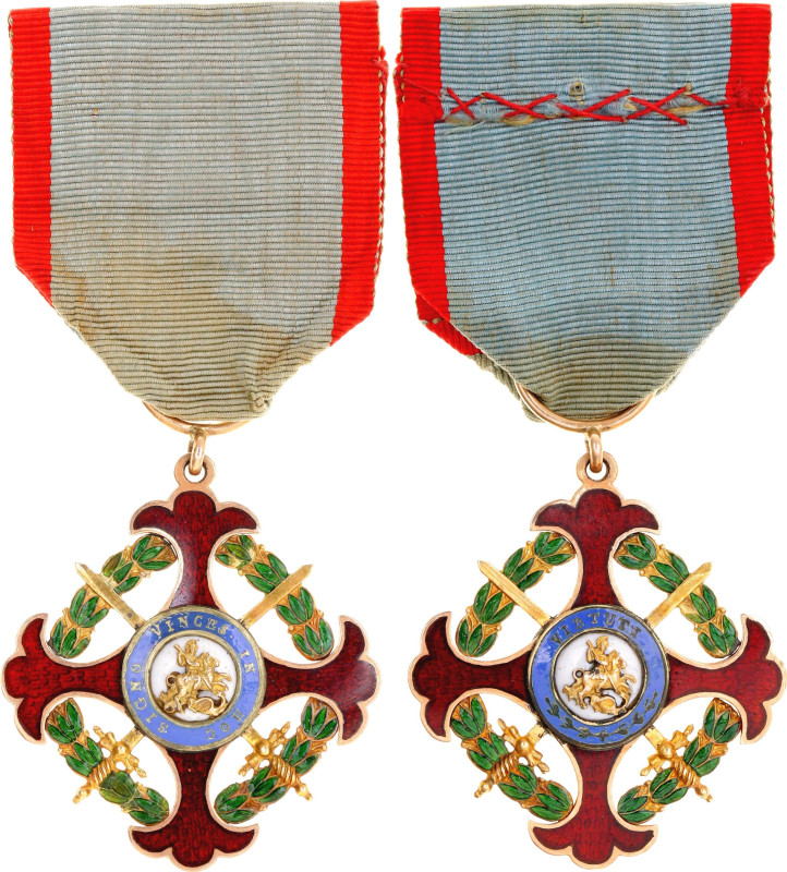 Italy Kingdom of the Two Sicilies Royal Military Order of St.George of the Reuni...