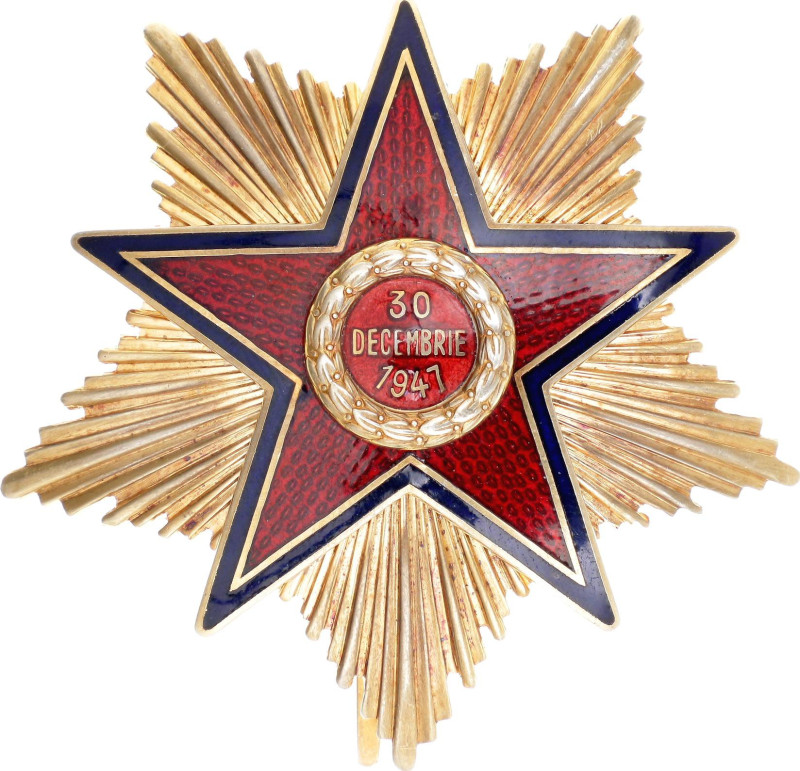 Romania Order of the Star of the Romanian People's Republic I Class Breast Star ...