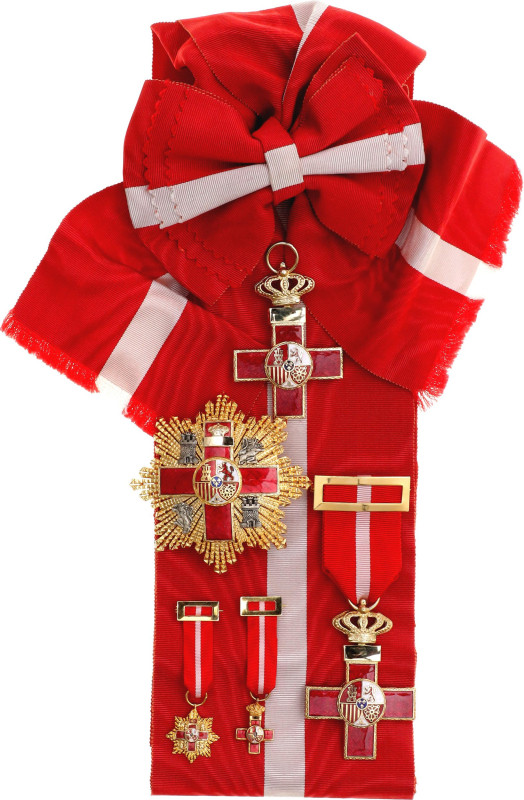 Spain Order Of Military Merit Grand Cross Set - Red Division with 2 Miniatures 2...