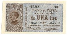 ITALIA - Lotto 3 Banconote da 1 lira: Lira Regno, Crapanzano Giulianini BS3 C 9/2/2014 Dell'Ara / Righetti Certificato Cartamoneta.com FDS, Lira Luogo...