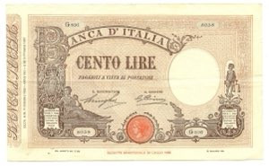 ITALIA - 100 Lire Barbetti 1930 Matrice/Decreto - Crapanzano Giulianini 206 R 6/...