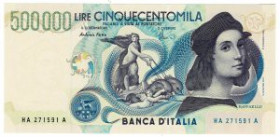 ITALIA - 500000Lire “Raffaello” - Crapanzano Giulianini 631 C 13/05/1997 Fazio / Amici Eccezionale! Non trattata, senza strappi scritte fori e pieghe....