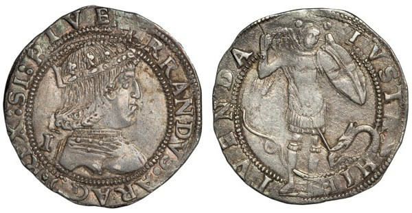 NAPOLI - Ferdinando I d’Aragona (1458-1494) - Coronato MIR70/2 I al Diritto, Int...