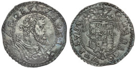 NAPOLI - Carlo V (1516-1556) - Mezzo Ducato. MIR135 AG 14,90 Di eccezionale qualità. Flan ampio e centrato, ottimi rilievi impressi e bella patina. Va...