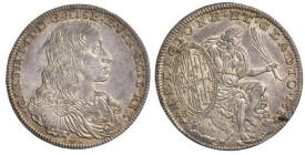 NAPOLI - Carlo II d’Asburgo (1665-1700) - Mezzo Ducato 1684 MIR295/1 AG gr 14,15 - Nonostante la minima mancanza di metallo, riteniamo questo esemplar...