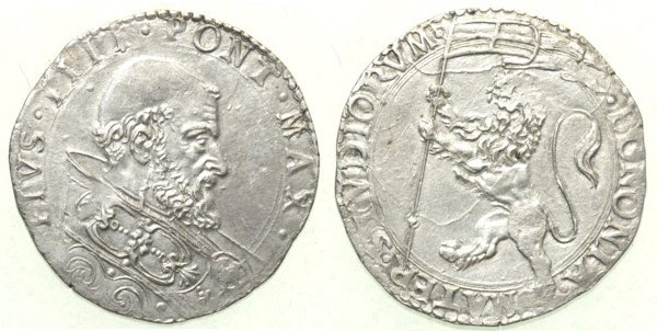 BOLOGNA Pio VI (1775-1799) Bianco Munt 71 AG 4,88
SPL