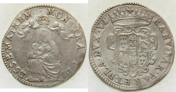 PARMA. Ranuccio II Farnese 1646-1694. Quarantano CNI,IX,39/42 Ag gr. 8,29g Bel m...