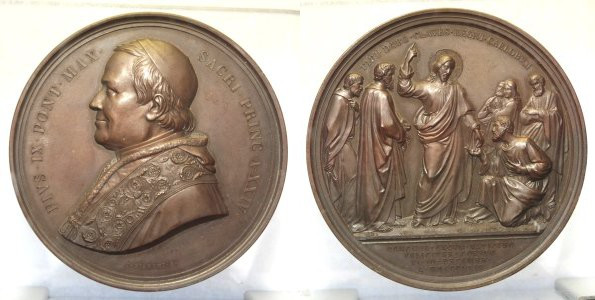 ROMA - Stato Pontificio - Pio IX (1846-1870) Medaglia Primo Conciclio Ecumenico ...