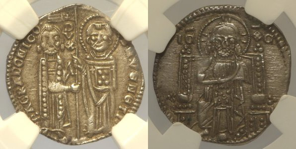 VENEZIA - Bartolomeo Gradenigo (1339-1342) Grosso matapan Pao 2, Raro, Ag, in sl...