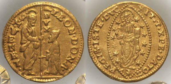 VENEZIA - Leonardo Donà (1606-1612) Zecchino Pao 1, Raro, AU Oro Gold periziata ...