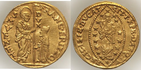 VENEZIA - FRANCESCO ERIZZO (1631-1646) Zecchino Paol. 1 Au Oro Gold gr. 3,49
q ...