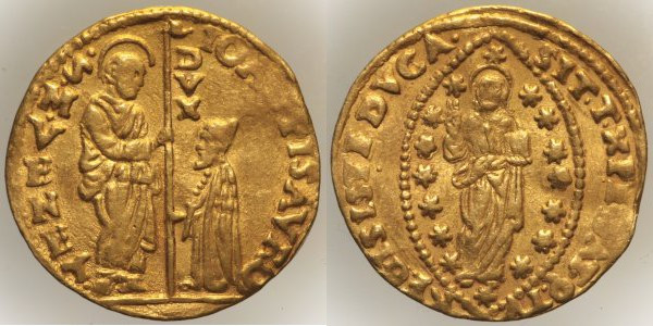 VENEZIA Giovanni Pesaro (1658-1659) Zecchino Pao 1, RR, AU Oro Gold gr. 3,43 Rar...