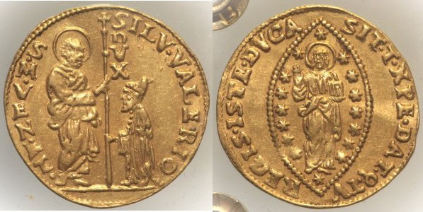 VENEZIA - Silvestro Valier (1694-1700) Zecchino Pao 1, AU Oro Gold periziata Gia...