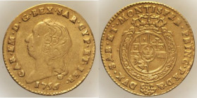 CARLO EMANUELE III (1730-1773) - Mezza doppia - 1756 - AU RR Mont. 144 gr. 4,71
MB