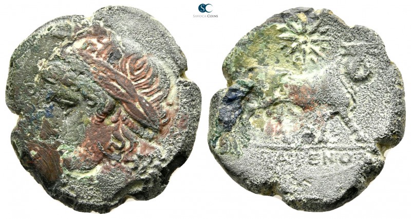 Campania. Cales circa 265-240 BC. 
Bronze Æ

20mm., 4,56g.



very fine
