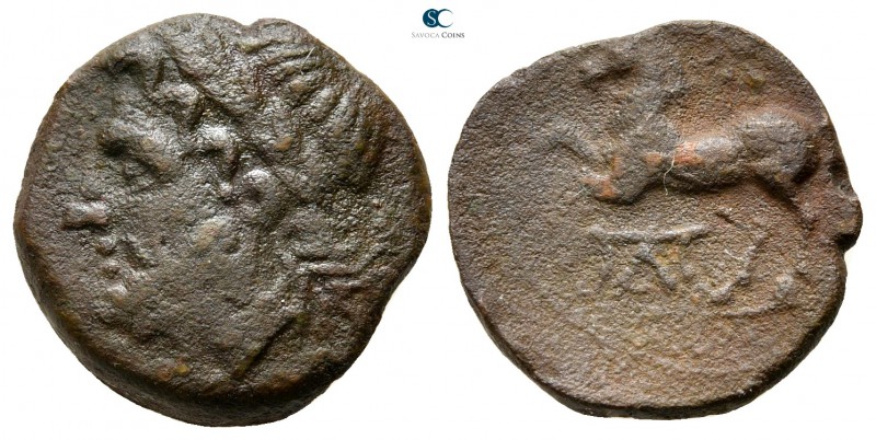 Apulia. Arpi 325-275 BC. 
Bronze Æ

15mm., 3,28g.



nearly very fine