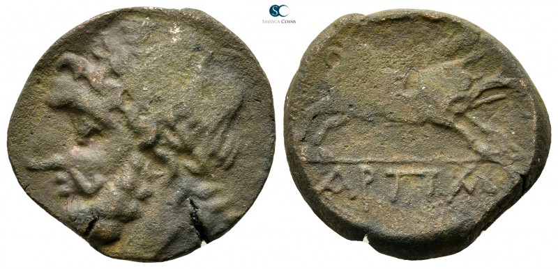 Apulia. Arpi circa 300 BC. 
Bronze Æ

20mm., 7,62g.



very fine