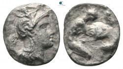 Lucania. Herakleia 433 BC-AD 330. Diobol AR