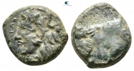 Sicily. Agyrium circa 420-405 BC. Tetras Æ