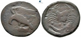 Sicily. Akragas 425-406 BC. Tetras Æ