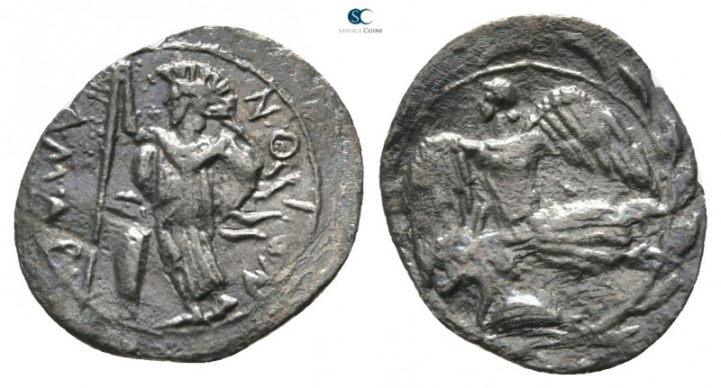Sicily. Kamarina circa 461-440 BC. 
Litra AR

13mm., ,51g.



very fine