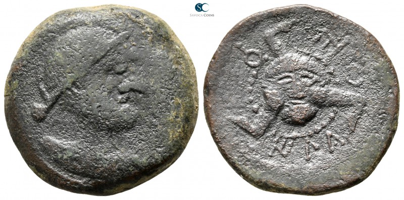 Sicily. Panormos after 241 BC. 
Bronze Æ

30mm., 18,55g.



fine