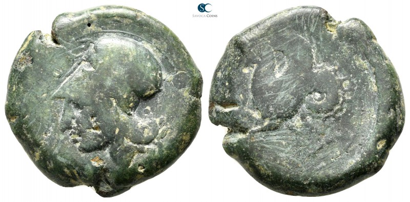 Sicily. Syracuse. Dionysios I. 405-367 BC. 
Litra Æ

20mm., 9,35g.



nea...