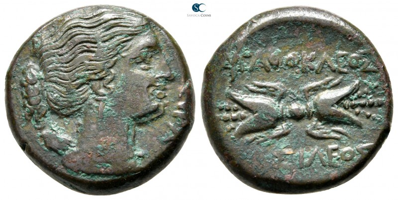 Sicily. Syracuse. Agathokles 317-289 BC. 
Bronze Æ

21mm., 8,23g.



very...