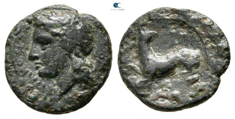 Sicily. Syracuse. Agathokles 317-289 BC. 
Bronze Æ

13mm., 1,54g.



very...