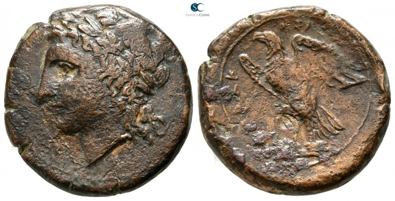 Sicily. Syracuse. Hiketas 287-278 BC. 
Bronze Æ

24mm., 10,61g.



nearly...
