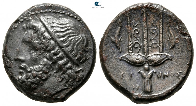 Sicily. Syracuse. Hieron II 275-215 BC. 
Litra Æ

22mm., 8,94g.



nearly...