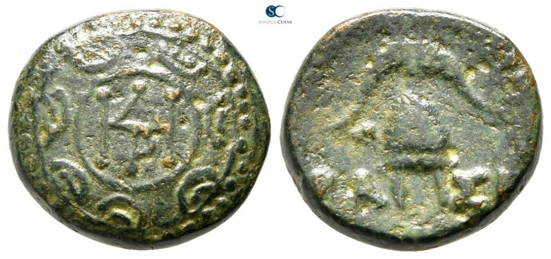 Kings of Macedon. 'Amphipolis'. Demetrios I Poliorketes 306-283 BC. 
Bronze Æ
...