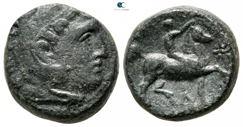 Kings of Macedon. Pella or Amphipolis. Kassander 306-297 BC. 
Bronze Æ

17mm....