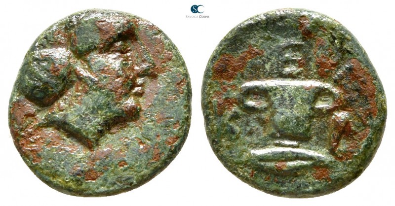 Thrace. Kersebleptes 359-340 BC. 
Bronze Æ

12mm., 1,36g.



very fine