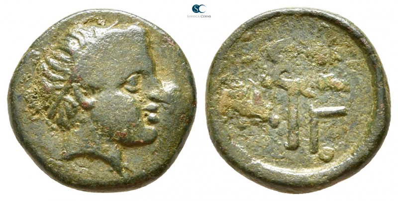 Thrace. Agathopolis circa 300 BC. 
Bronze Æ

13mm., 1,77g.



nearly very...