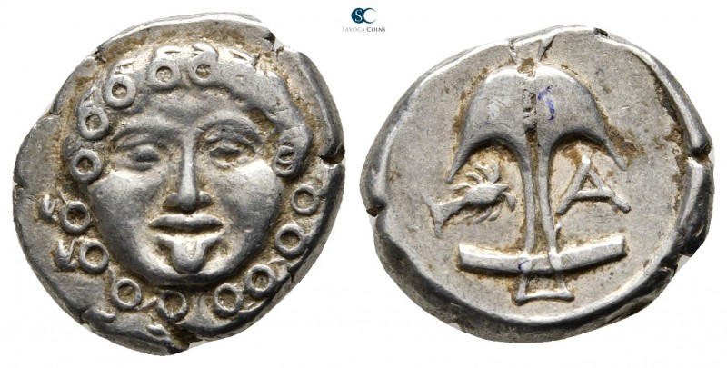Thrace. Apollonia Pontica circa 480-450 BC. 
Drachm AR

14mm., 2,86g.



...