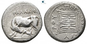 Illyria. Apollonia 250-50 BC. Drachm AR