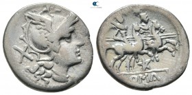 Anonymous circa 206-200 BC. Uncertain mint. Denarius AR